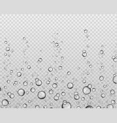 Bubbles at water surface fizzy underwater texture Vector Image