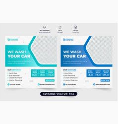 Car Wash Poster Design For Digital Marketing