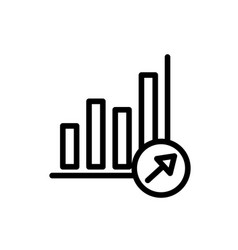 Growth Project Development Icon With Black