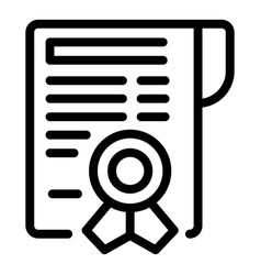 Chemistry Diploma Icon Outline Lecture