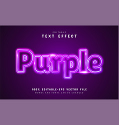 Purple Neon Text Effect