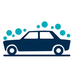 Bubbles Covered Car Icon