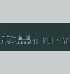 Oslo Single Line Skyline