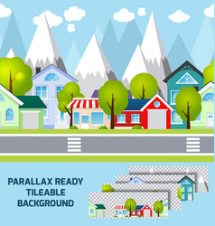 Provincial Town Landscape Parallax Ready