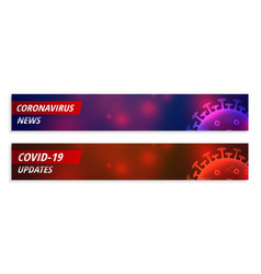 Coronavirus News And Updates Wide Banner In Two