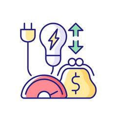 Energy Efficiency Program Rgb Color Icon