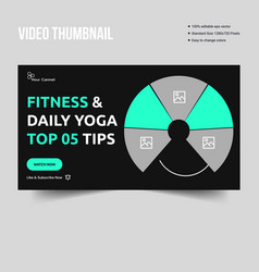 Best Fitness Steps Video Thumbnail Banner