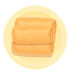 Fried Eat Icon Cartoon Spring Food