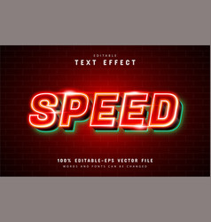 Red Speed Text Effect