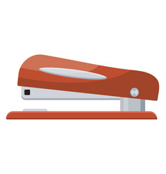 Red Stapler On A White Background