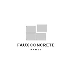 Faux Concrete Exposed Wall Panel Logo Icon