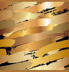 Gold Brush Strokes Seamless Pattern Design