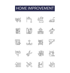 Home Improvement Line Icons And Signs