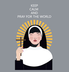 Nun Female Portrait Religion Christian Calm