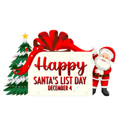 Happy Santas List Day Banner Design