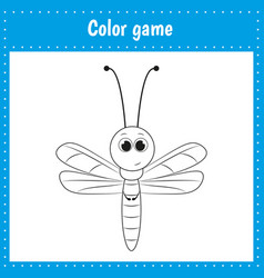 Coloring Page Of A Dragonfly