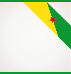 Corner Ribbon Flag Of French Guiana