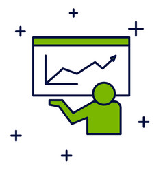 Filled Outline Training Presentation Icon