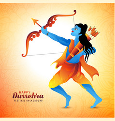 Happy Dussehra Of Lord Rama Festival Card