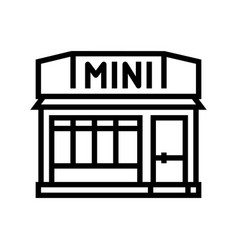 Minimart Shop Line Icon