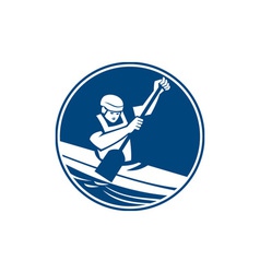 Canoe Slalom Circle Icon