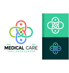 People Medical Care Logo Design Symbol Icon