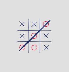 Tic Tac Toe Game Location Criss Cross And Circles