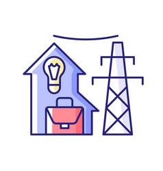 Electric Utility Rgb Color Icon