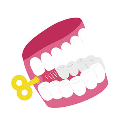 Isolated Colored Mouth Toy Sketch Icon