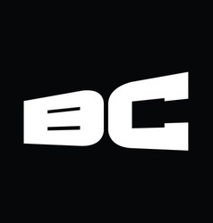 Bc Logo Monogram Big Alphabet Design Template