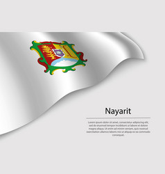 Wave Flag Of Nayarit Is A Region Of Mexico