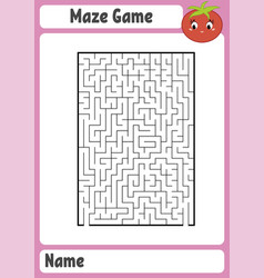 Abstract Rectangular Maze Kids Worksheets