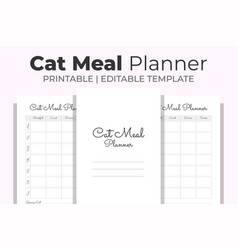 Cat Meal Planner Kdp Interior