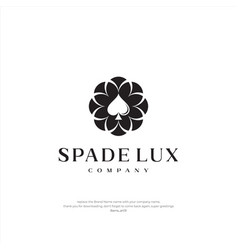 Ace Of Spade Abstract Luxury Design Logo