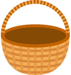 Empty Wicker Brown Basket Alonecdr