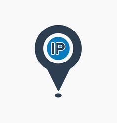 Ip Address Icon Flat Style Eps