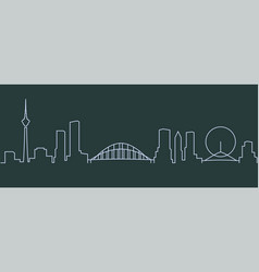 Tianjin Single Line Skyline