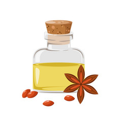 Glass Jar With Anise Oil