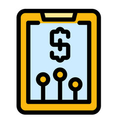 Money Report Icon Flat