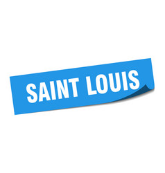 Saint Louis Sticker Louis Blue Square