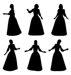 Woman In Ball Gown Silhouette