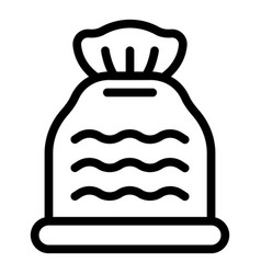 Bag Frozen Icon Outline Food Vacuum