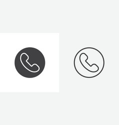 Phone Thin Line Icon Set