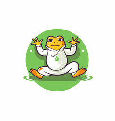 Frog Cartoon Character Design Mascot