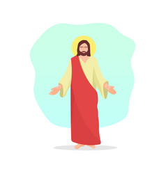 Standing Jesus Christ With Arms Open The Lord