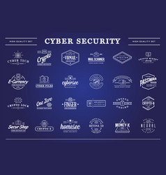 Big Set Cyber Security Identity Badges