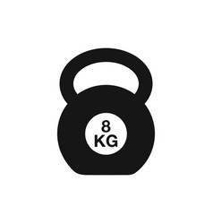 8 Kg Kettle Bell Icon Editable Eps Symbol