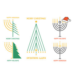 Christmas And Hanukkah Cards Set