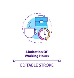 Limitation Working Hours Concept Icon