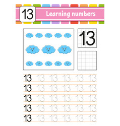 Trace And Write Numbers Handwriting Practice